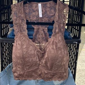 Mocha Lace Bralette New!